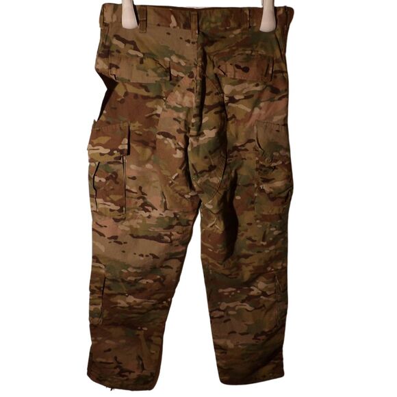 ARMY CARGO COMBAT PANTS SIZE MED 34 LENTH UNISEX FR AND INSECT REPELLENT APPAREL - Picture 2 of 4